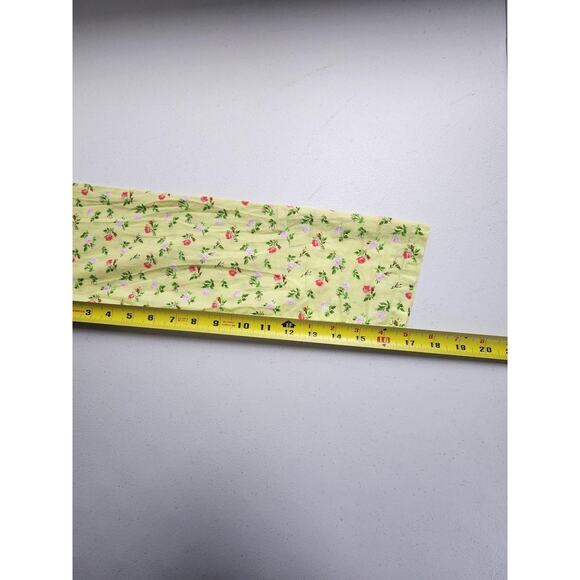 Victoria Secret Shirt Womens Extra Small Yellow Floral Button Front Sleep - Picture 13 of 16